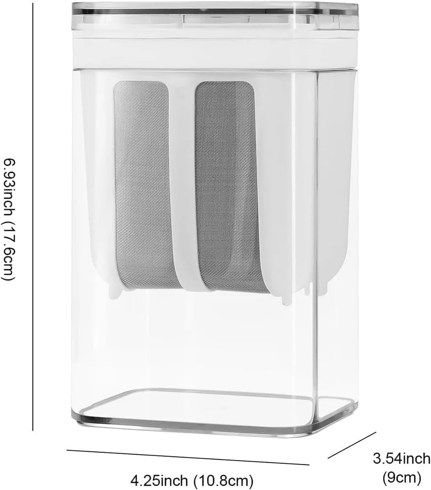 Greek Yogurt & Curd Maker - 1100ml Fine Mesh Strainer with Lid