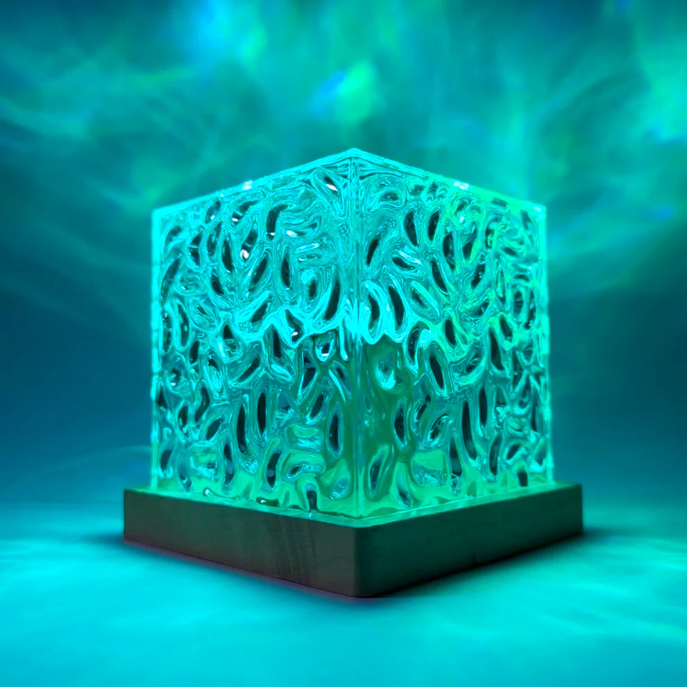 Crystal Water Wave Lamp – 16 RGB Ambient LED Desk Light with Remote Control