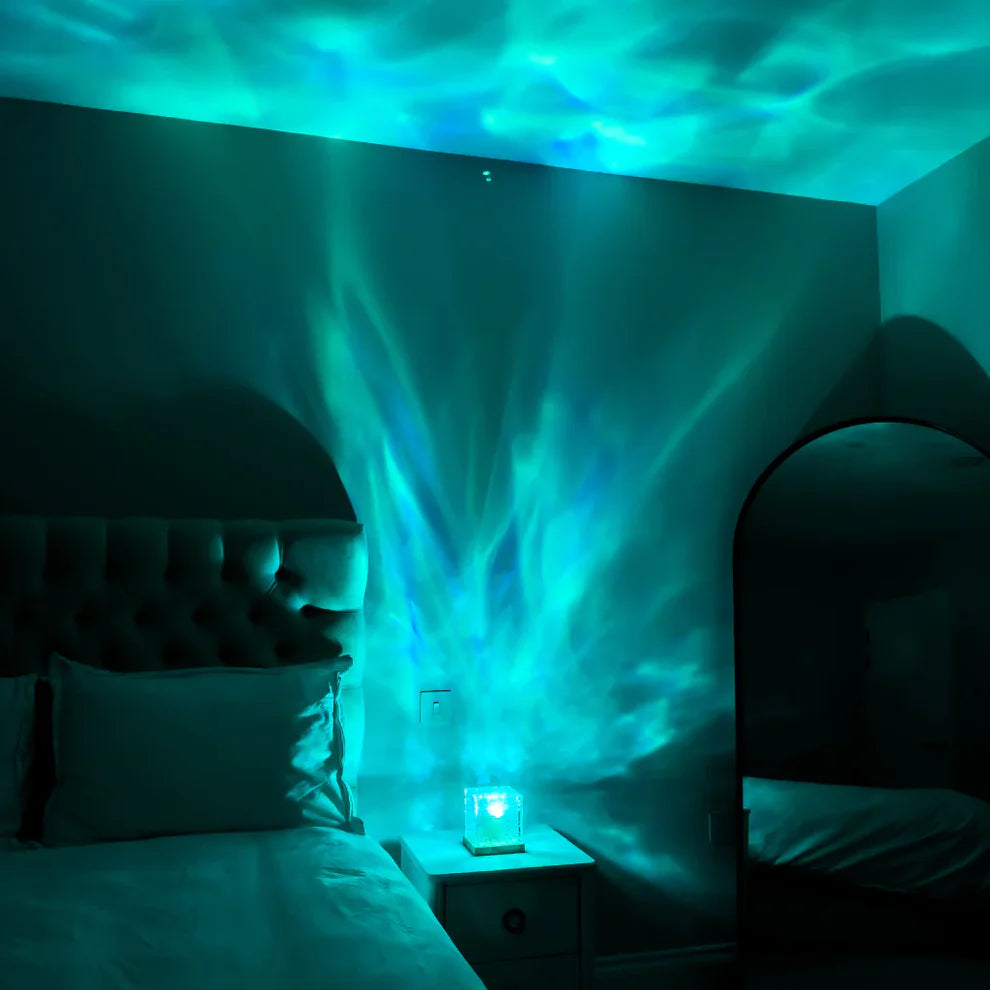 Crystal Water Wave Lamp – 16 RGB Ambient LED Desk Light with Remote Control