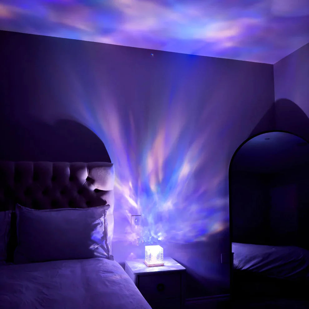 Crystal Water Wave Lamp – 16 RGB Ambient LED Desk Light with Remote Control